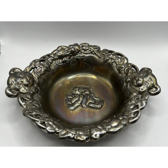 ARTHUR COURT 1997 Vintage Teddy Bears Bowl Silver Baby Gift - Picture 3 of 11